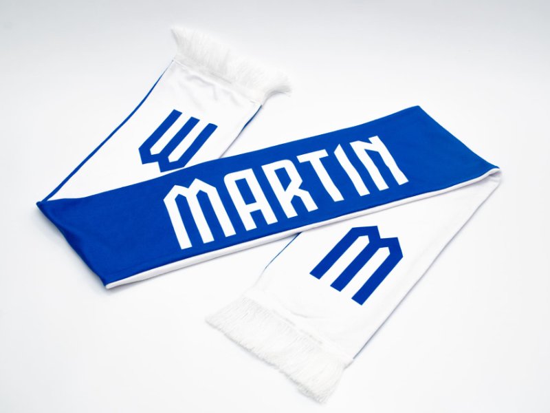 Šál modro - biely Martin